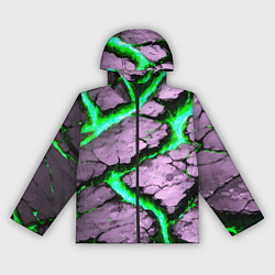 Женская ветровка Треснувший камень зелёный