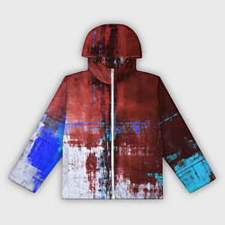 Женская ветровка Ржавчина красно-белая