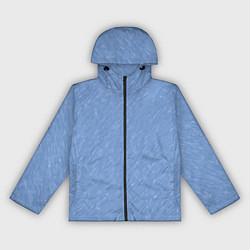 Женская ветровка Холодный голубой текстурированный однотонный