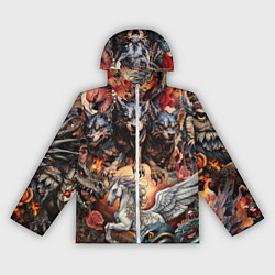 Женская ветровка Мифические существа в стиле татуировки Ирезуми