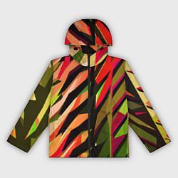 Женская ветровка Красно-чёрная абстракция