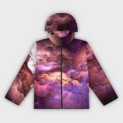 Женская ветровка Сиреневый туман текстура