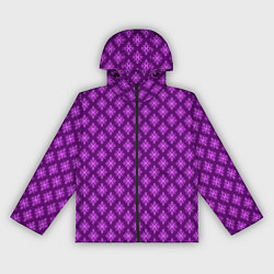 Женская ветровка Фиолетовый паттерн с узором