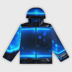Женская ветровка Синяя неоновая атмосфера