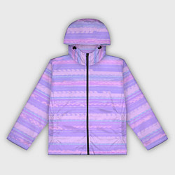 Женская ветровка Нежный сиреневый полосатый