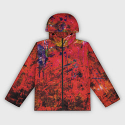 Женская ветровка Абстракция - dark red grunge