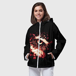 Ветровка с капюшоном женская Совух - светлый, цвет: 3D-белый — фото 2