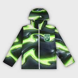 Женская ветровка Зеленый неоновый камуфляж