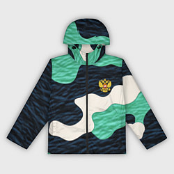 Женская ветровка Текстурный милитари камуфляж