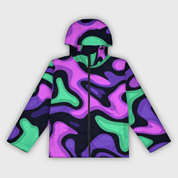 Женская ветровка Разноцветный эмоциональный камуфлляж