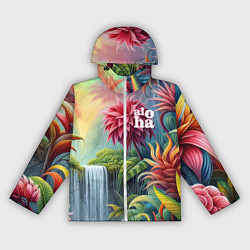 Женская ветровка Гавайские тропические цветы - алоха