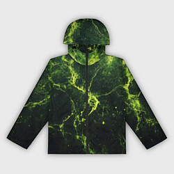 Женская ветровка Зеленые волокна - текстура