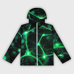 Женская ветровка Зеленый нейроны