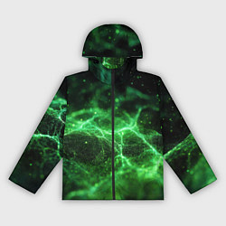 Женская ветровка Зеленая связь текстура