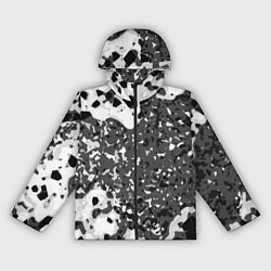 Женская ветровка Чёрно-белая абстракция