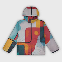 Женская ветровка Абстракция с прямоугольниками