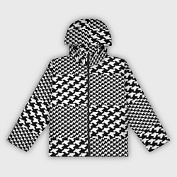 Ветровка с капюшоном женская Комбинация, цвет: 3D-черный