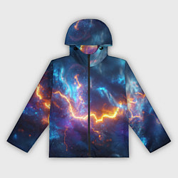 Женская ветровка Космическая молния текстура