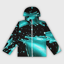 Женская ветровка Разрыв голубой краски