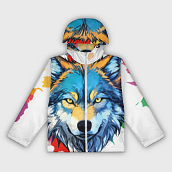Женская ветровка Волк яркий арт
