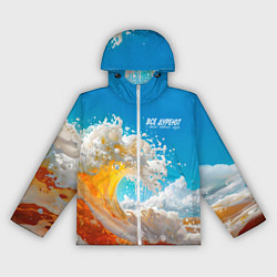 Ветровка с капюшоном женская Все дуреют с этого моря пива, цвет: 3D-белый