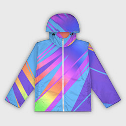 Женская ветровка Нежный голубой с розовыми полосами