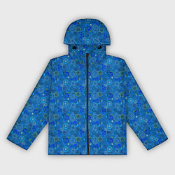 Женская ветровка Этнический синий деревенский абстрактный узор