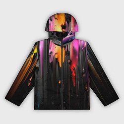 Женская ветровка Разноцветная рельефная краска текстура