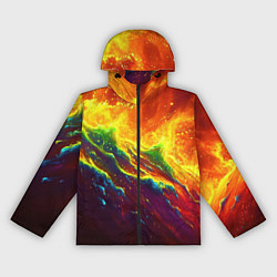 Женская ветровка Абстрактные волны с огнем