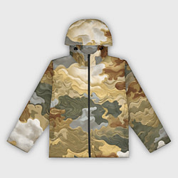 Женская ветровка Золотистый камуфляж