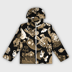 Женская ветровка Растения против зомби в бежевом цвете