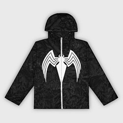 Женская ветровка Знак венома с текстурой симбиота