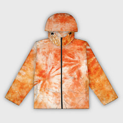 Женская ветровка Оранжевый тай-дай пятна