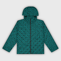 Женская ветровка Тёмный бирюзовый с чёрным текстура