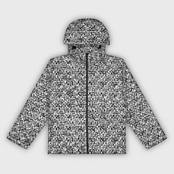 Женская ветровка Чёрно-белый текстурный