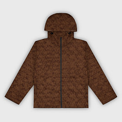 Женская ветровка Коричневый текстурный