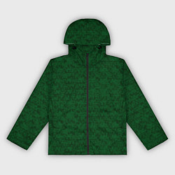 Женская ветровка Тёмно-зелёный текстурированный