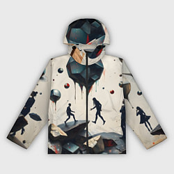 Женская ветровка Сюрреалистичные люди и камни