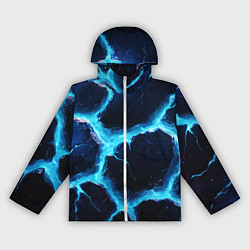 Женская ветровка Голубая потертая текстура с разломом