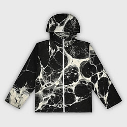 Женская ветровка Бело-черная потертая текстура