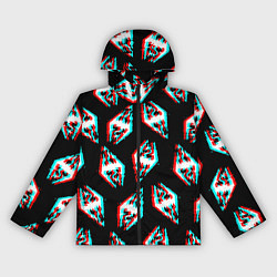 Женская ветровка Skyrim glitch logo patten