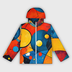 Женская ветровка Динамичный красочный паттерн