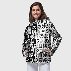 Ветровка с капюшоном женская Семь смертных грехов паттерн, цвет: 3D-белый — фото 2