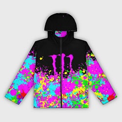 Женская ветровка Monster energy краски неоновые