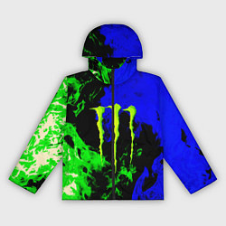 Женская ветровка Monster energy кислотный огонь