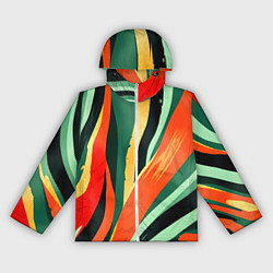 Женская ветровка Тропическая жаркая абстракция