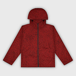 Женская ветровка Тёмный красный в крапинку