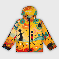 Женская ветровка Радостные солнечные человечки