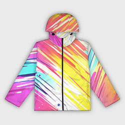 Женская ветровка Брызги краски на белом фоне