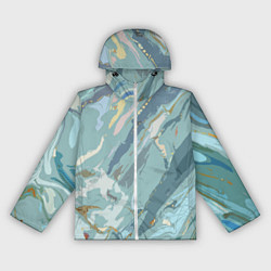 Женская ветровка Холодный голубой абстракция